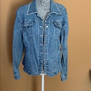 Rhinestone jean jacket